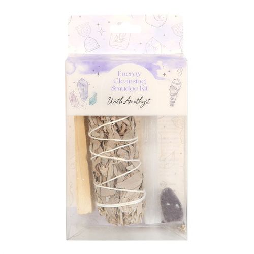 Sacred Harmony – Smudge Kit with Amethyst Crystal