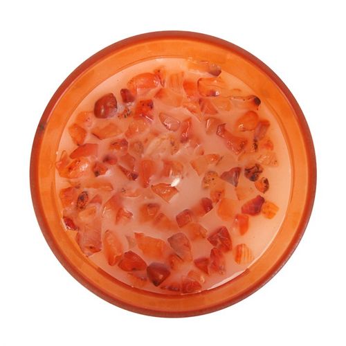 Ignite Passion – Sacral Chakra Crystal Candle