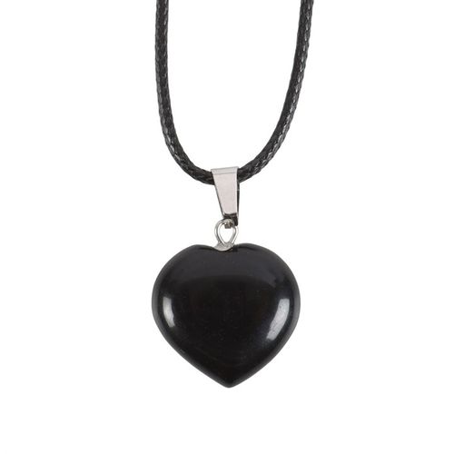 Guardian Heart – Black Obsidian Healing Crystal Necklace