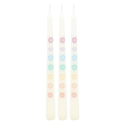 Chakra Harmony Taper Candles-Set of 3