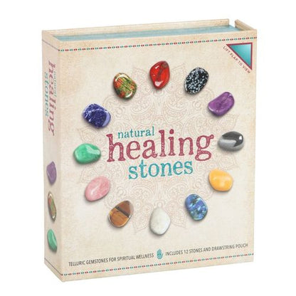 Set of 12 Natural Crystal Healing Gemstones – Balance & Well-Being