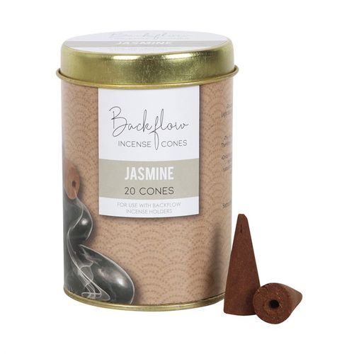 Elements Jasmine Bliss Jumbo Backflow Incense Cones – 6 Tins