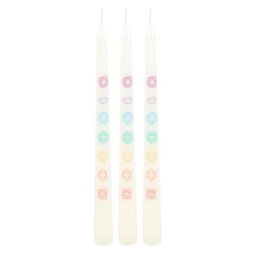 Chakra Harmony Taper Candles-Set of 3