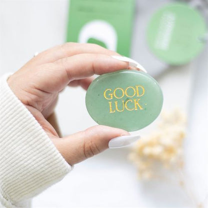 Good Luck Green Aventurine Palm Stone – Prosperity & Positivity