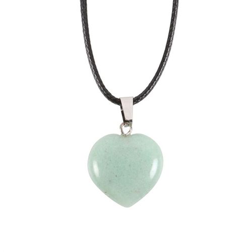 Abundance Heart – Green Aventurine Healing Necklace