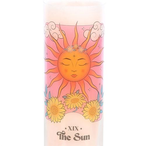 The Sun – Pink Grapefruit Tarot Tube Candle