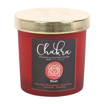 Grounded Strength – Root Chakra Crystal Candle