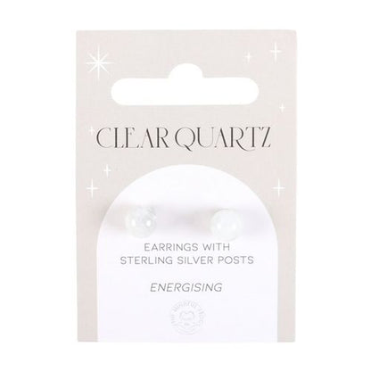 Clarity Studs – Clear Quartz Crystal Earrings