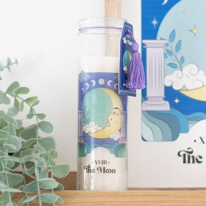 The Moon – Violet Tarot Tube Candle