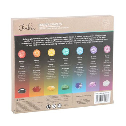 Chakra Energy Candle & Crystal Gift Set