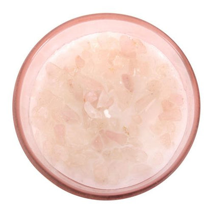 Gratitude Glow – Wild Rose & Rose Quartz Candle