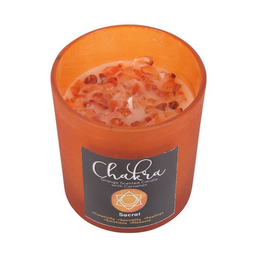 Ignite Passion – Sacral Chakra Crystal Candle