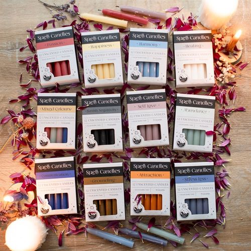 Joy & Positivity Spell Candles-Set of 12