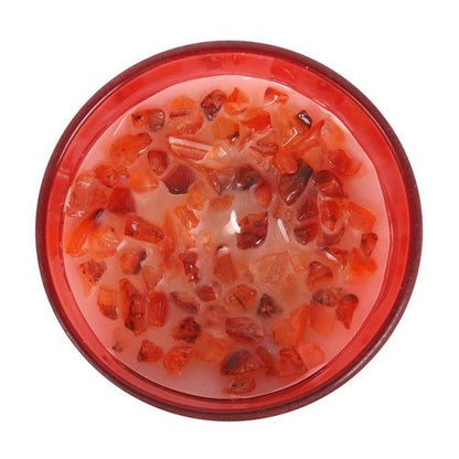 Grounded Strength – Root Chakra Crystal Candle