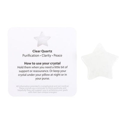 You're a Star – Lucky Clear Quartz Crystal Star