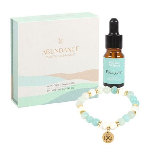 Prosperity Flow – Amazonite Abundance Essential Oil Bracelet