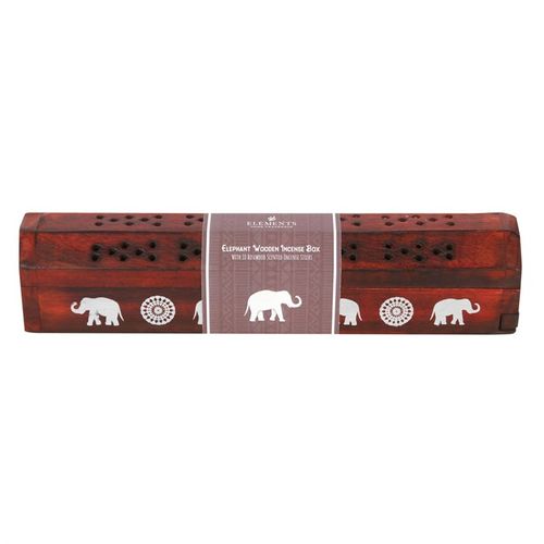 Elephant Harmony Wooden Incense Box Set