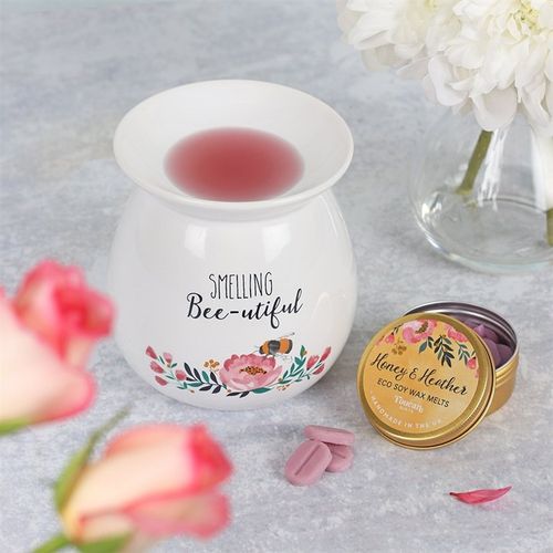 Bee-utiful Blossoms Wax Melt Burner Gift Set