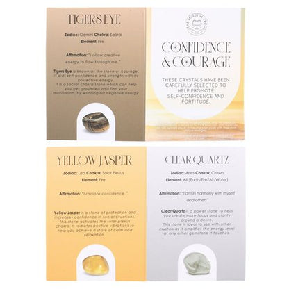 Confidence & Courage Crystal Trio – Empowerment & Positivity Set