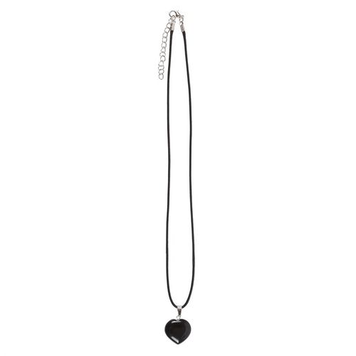 Guardian Heart – Black Obsidian Healing Crystal Necklace