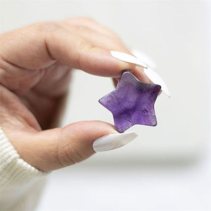 Friends Are Like Stars – Amethyst Crystal Star in a Bag