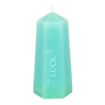 Green Aventurine Luck Tower Candle