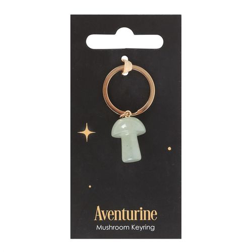 Forest Fortune – Aventurine Crystal Mushroom Keyring