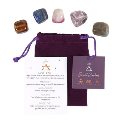 *Zodiac* Air Element Crystal Set – Intuition, Communication & Balance