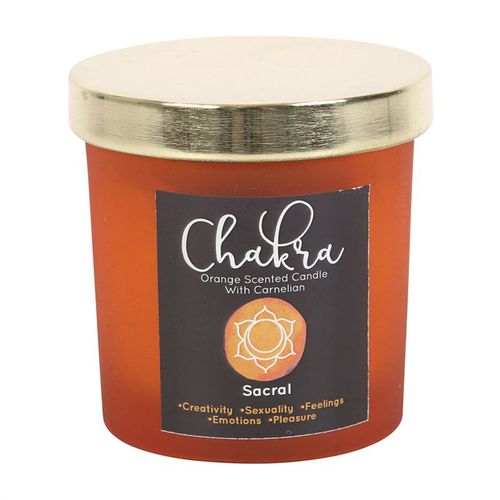 Ignite Passion – Sacral Chakra Crystal Candle