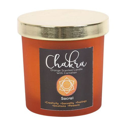 Ignite Passion – Sacral Chakra Crystal Candle