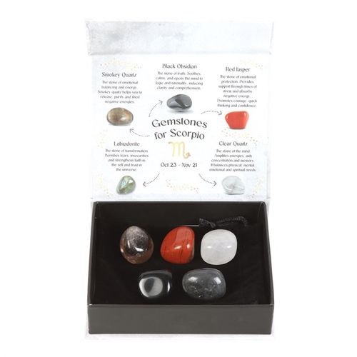 Scorpio Zodiac Crystal Set – Strength & Transformation