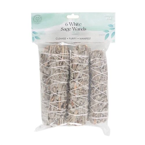 Purification Ritual – White Sage Smudge Stick Wands (Pack of 6)