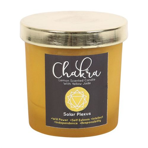 Empowered Glow – Solar Plexus Chakra Crystal Candle