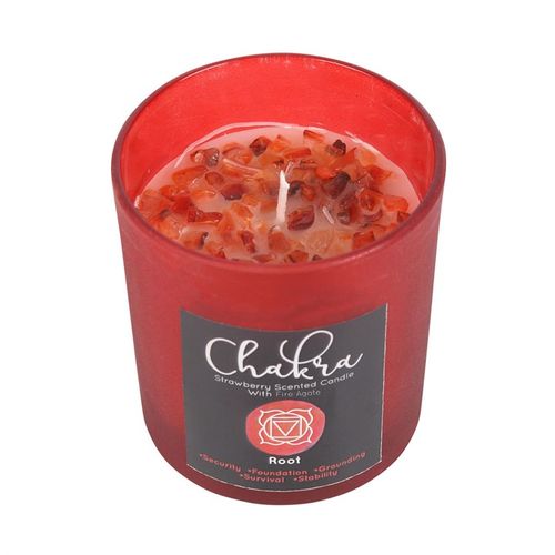 Grounded Strength – Root Chakra Crystal Candle