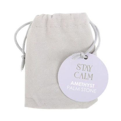 Stay Calm – Amethyst Palm Stone for Peace & Clarity