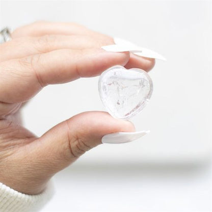 You Rock! Clear Quartz Crystal Heart