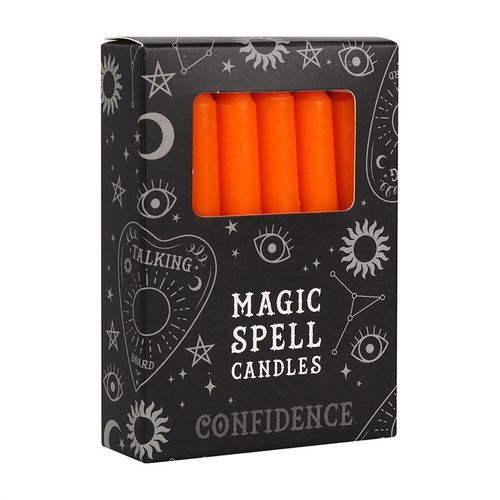 Orange 'Empowerment' Spell Candles-Set of 12