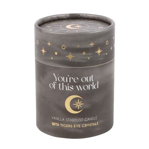 Celestial Glow – Vanilla Stardust Crystal Candle