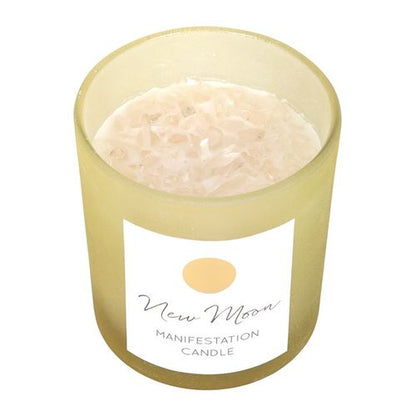 New Moon Intentions – Wild Orange & Clear Quartz Candle