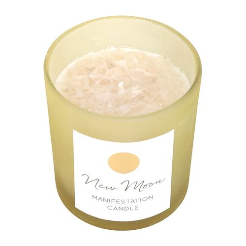 New Moon Intentions – Wild Orange & Clear Quartz Candle