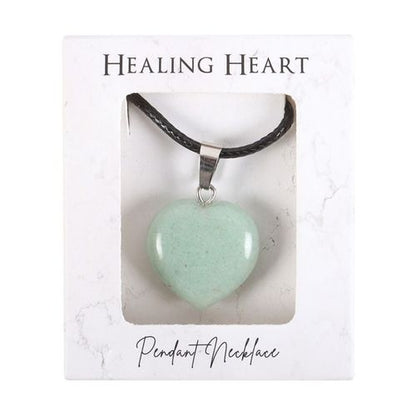 Abundance Heart – Green Aventurine Healing Necklace